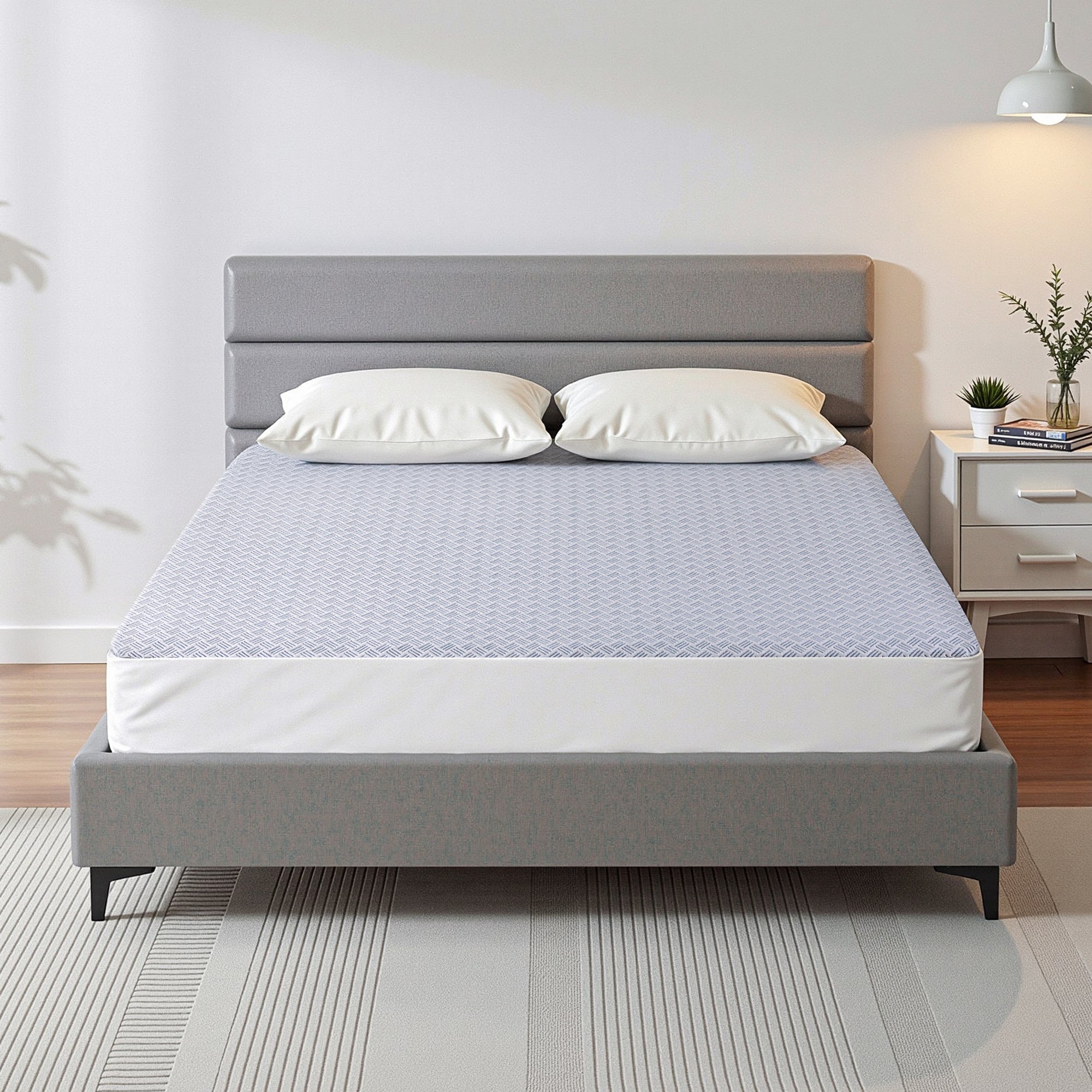 Cooling Mattress Protector Waterproof Deep Pocket Fitted Cover Queen