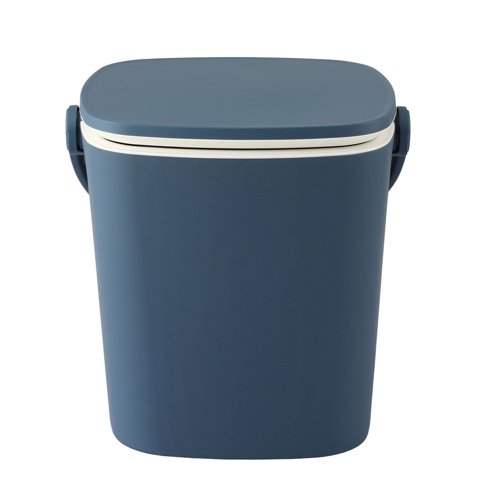 2-in-1 Portable Outdoor Bar Table with 15L Ice Bucket Cooler and Tongs - Blue
