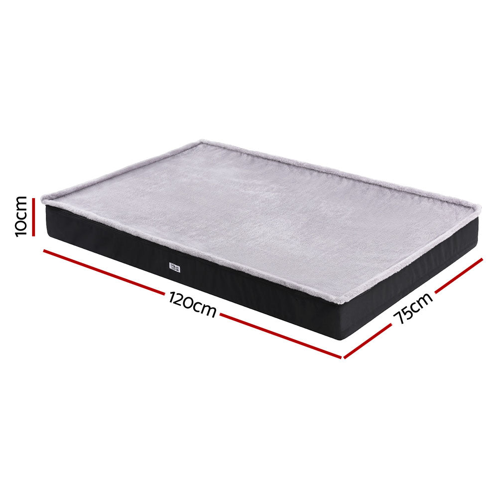 120CM Calming Pet Bed with Washable Cover - Grey