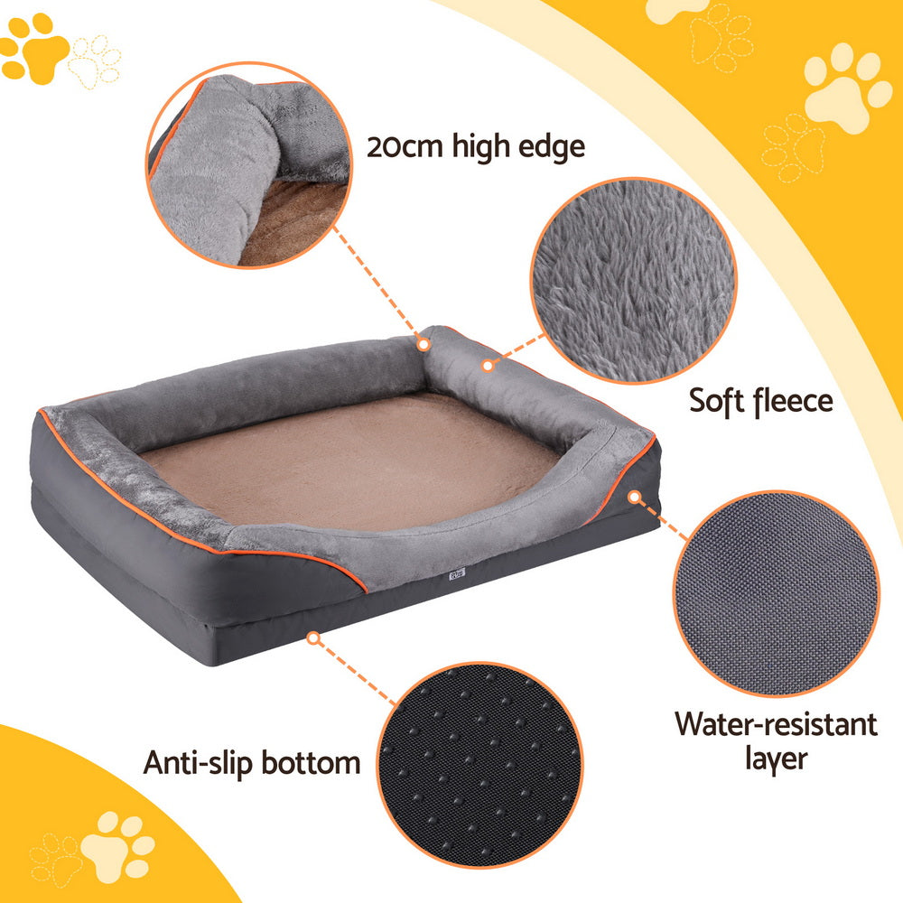 Pet Bed Orthopaedic Washable Dog Bed Plush Fleece Sofa Cushion Mat