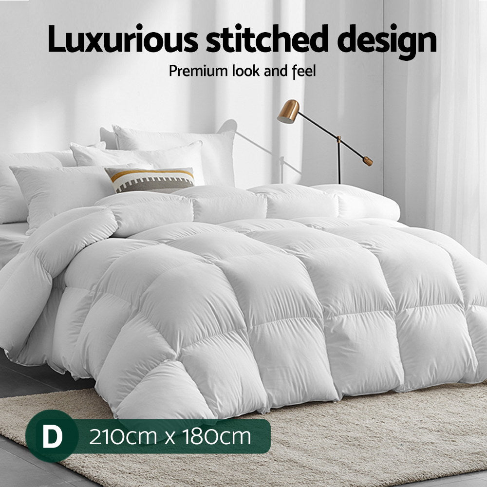 700GSM Duck Down Feather Quilt Duvet Doona Winter Blanket Double
