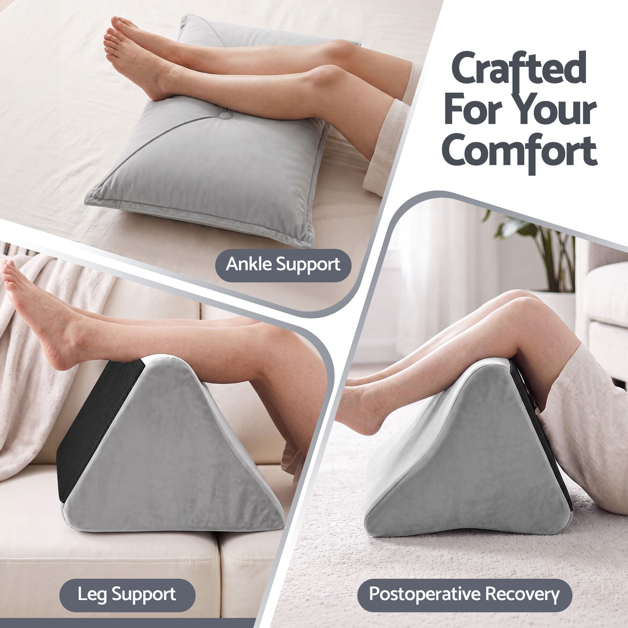 Back Pillow for Sitting in Bed, No-Collapse 25D High-Density Base, Ergonomic Lumbar Support Pillow for Gaming, Nursing & Floor Tatami, 90% Shredded Sponge Cushion with Washable Velvet Cover