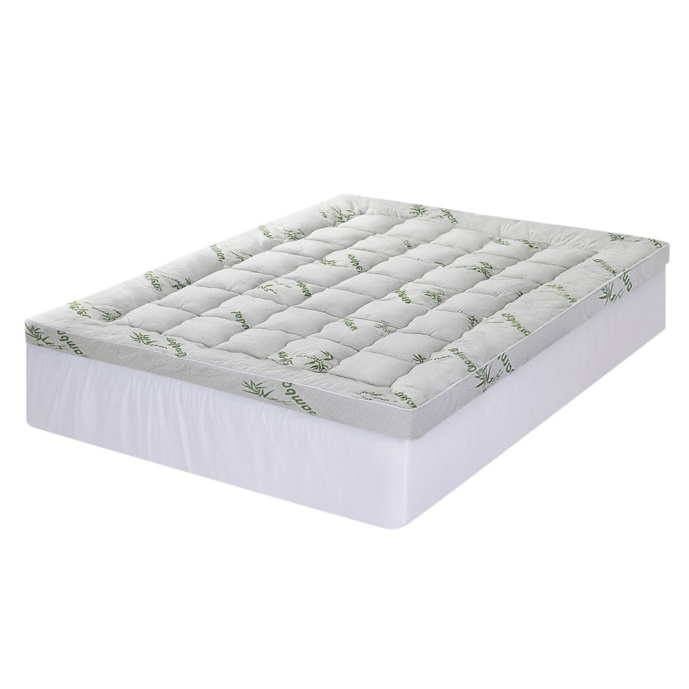 Mattress Topper 11cm Pillowtop toppers Bamboo Queen