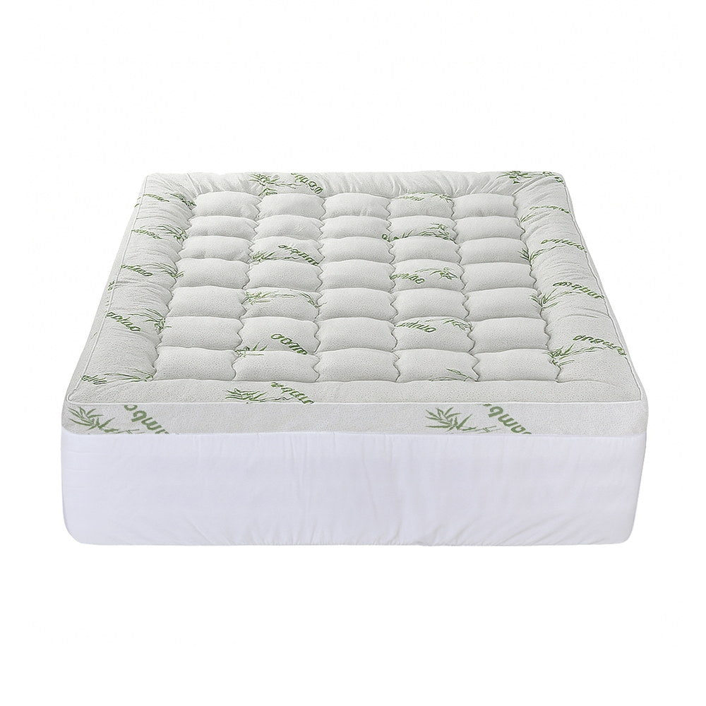 Mattress Topper 11cm Pillowtop toppers Bamboo Queen