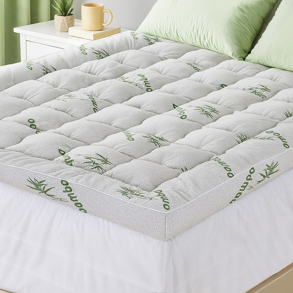 Mattress Topper 11cm Pillowtop toppers Bamboo Queen