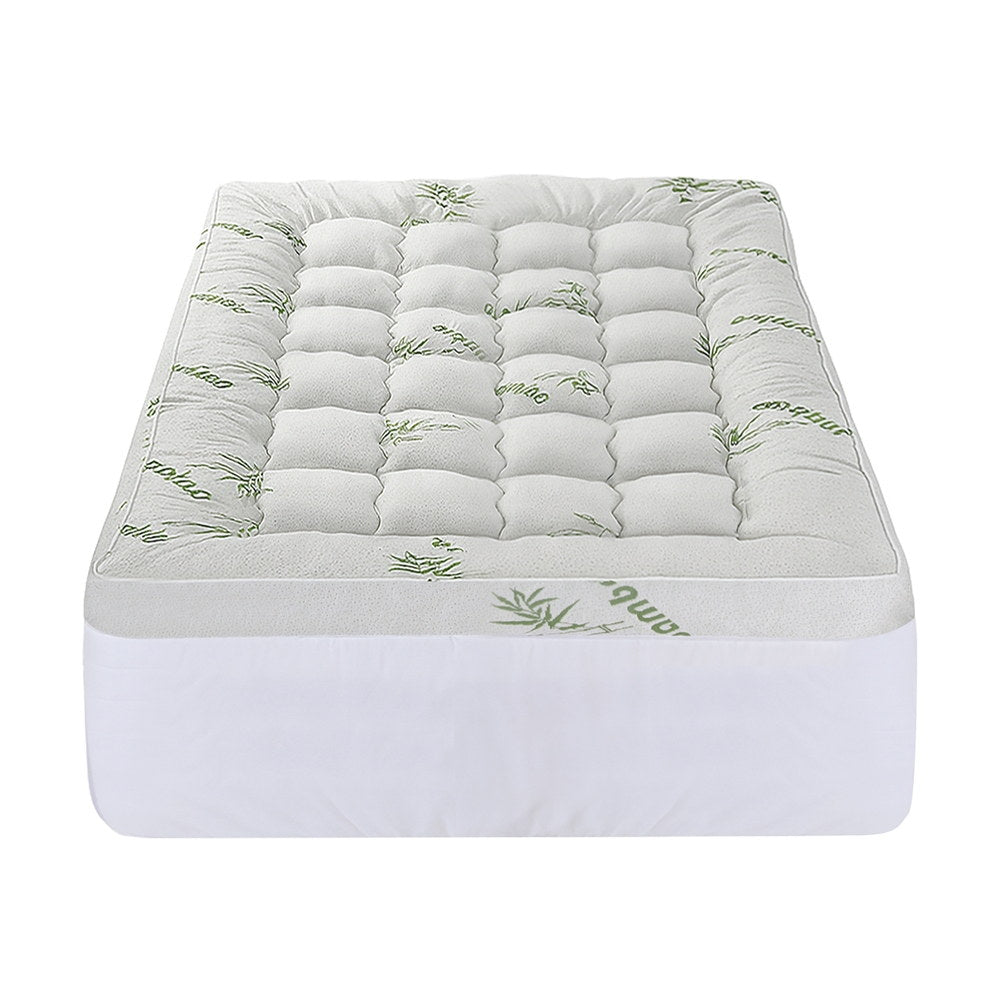 Mattress Topper 11cm Pillowtop toppers Bamboo Single