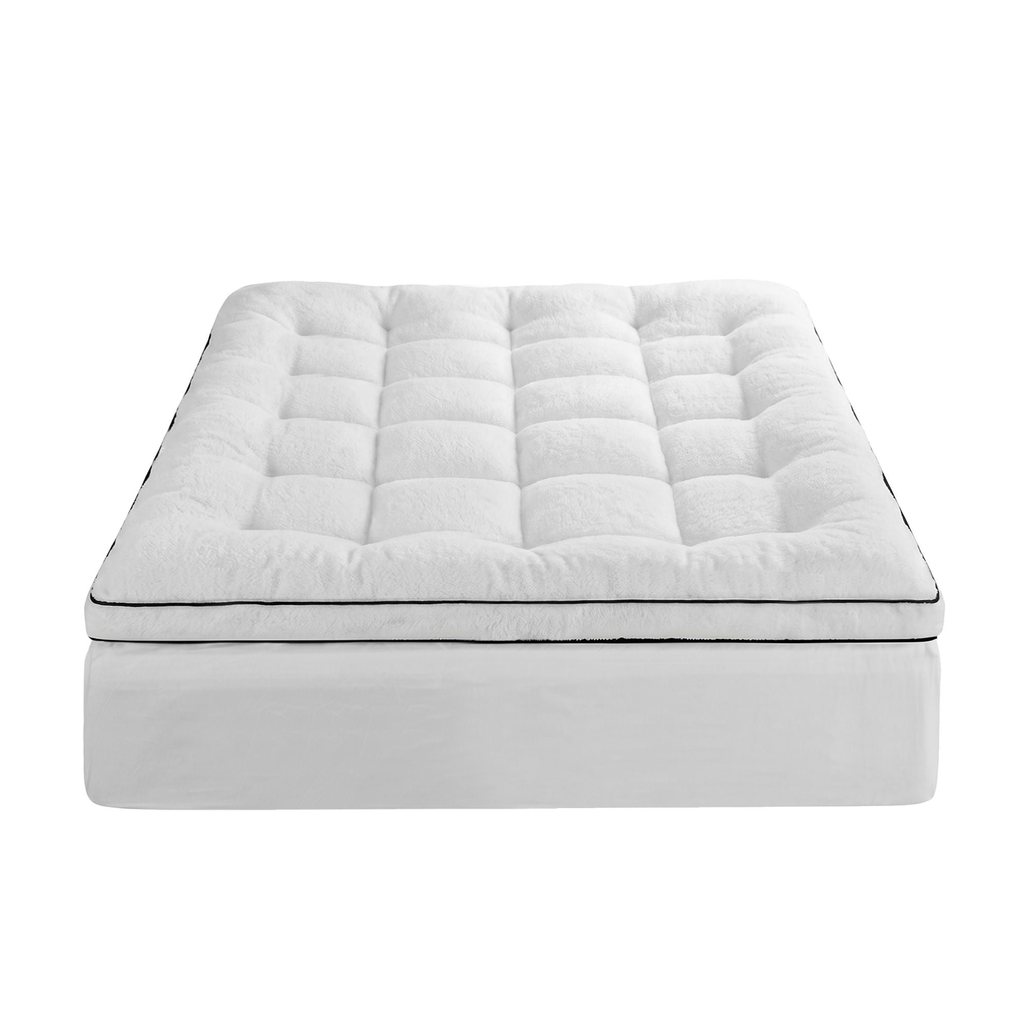 Double Mattress Topper 5cm Coral Fleece