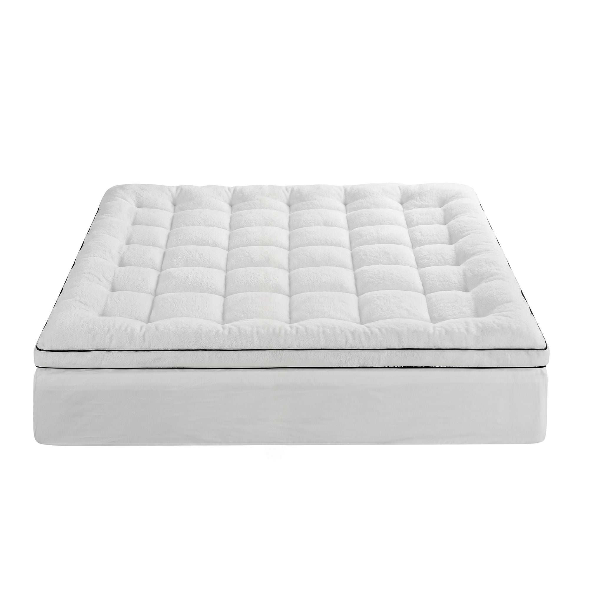 King Mattress Topper 5cm Coral Fleece