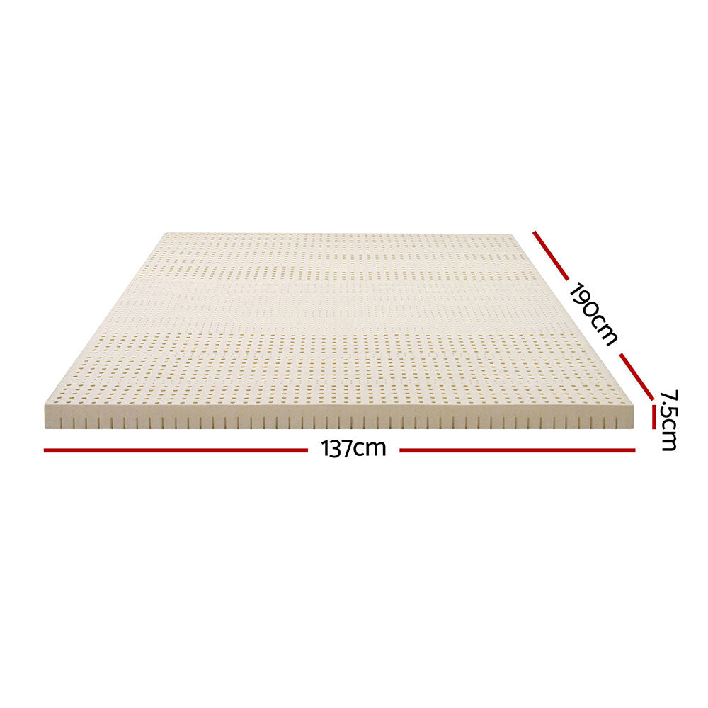 Latex Mattress Topper 7.5cm Double