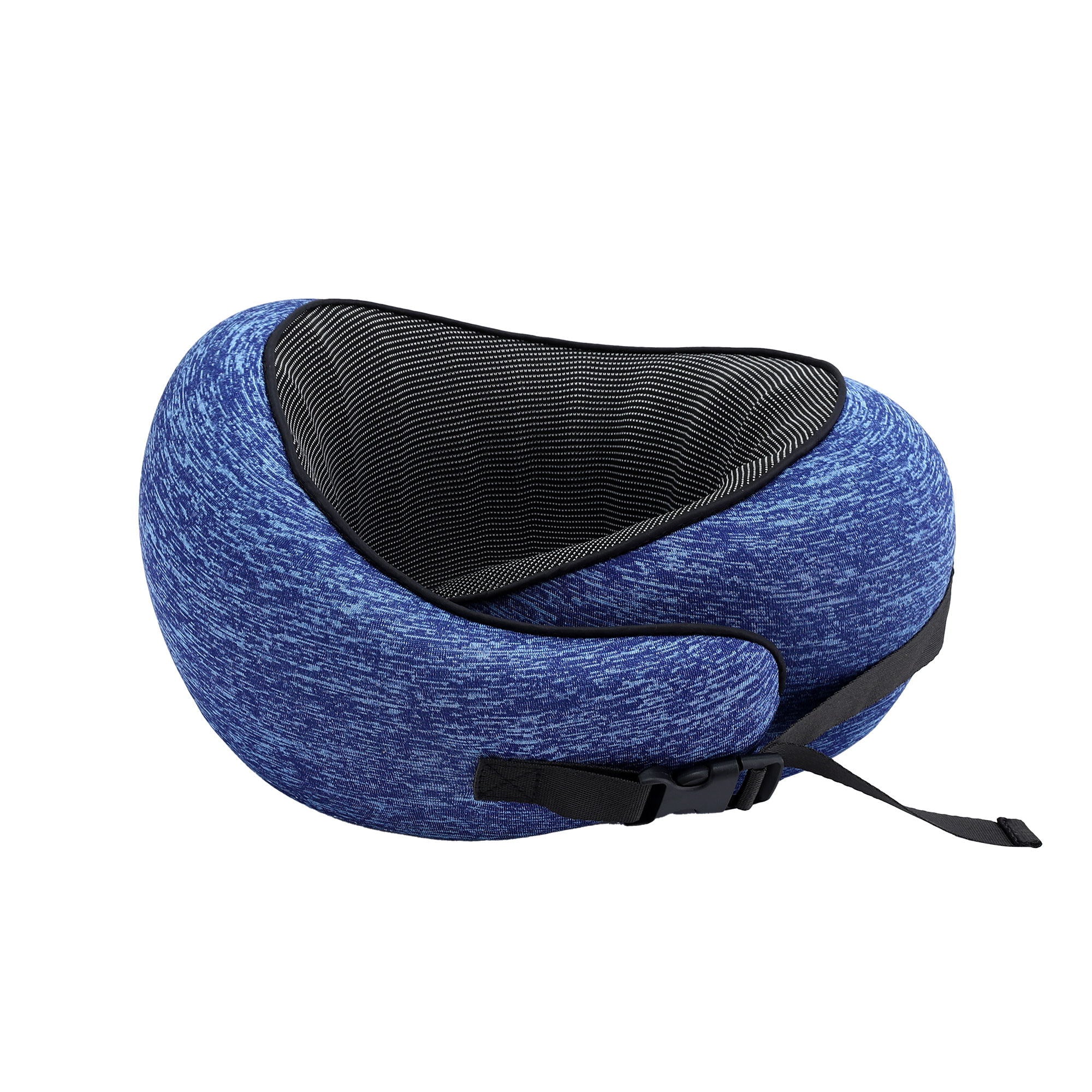 Memory Foam Travel Pillow with Storage Bag - Blue