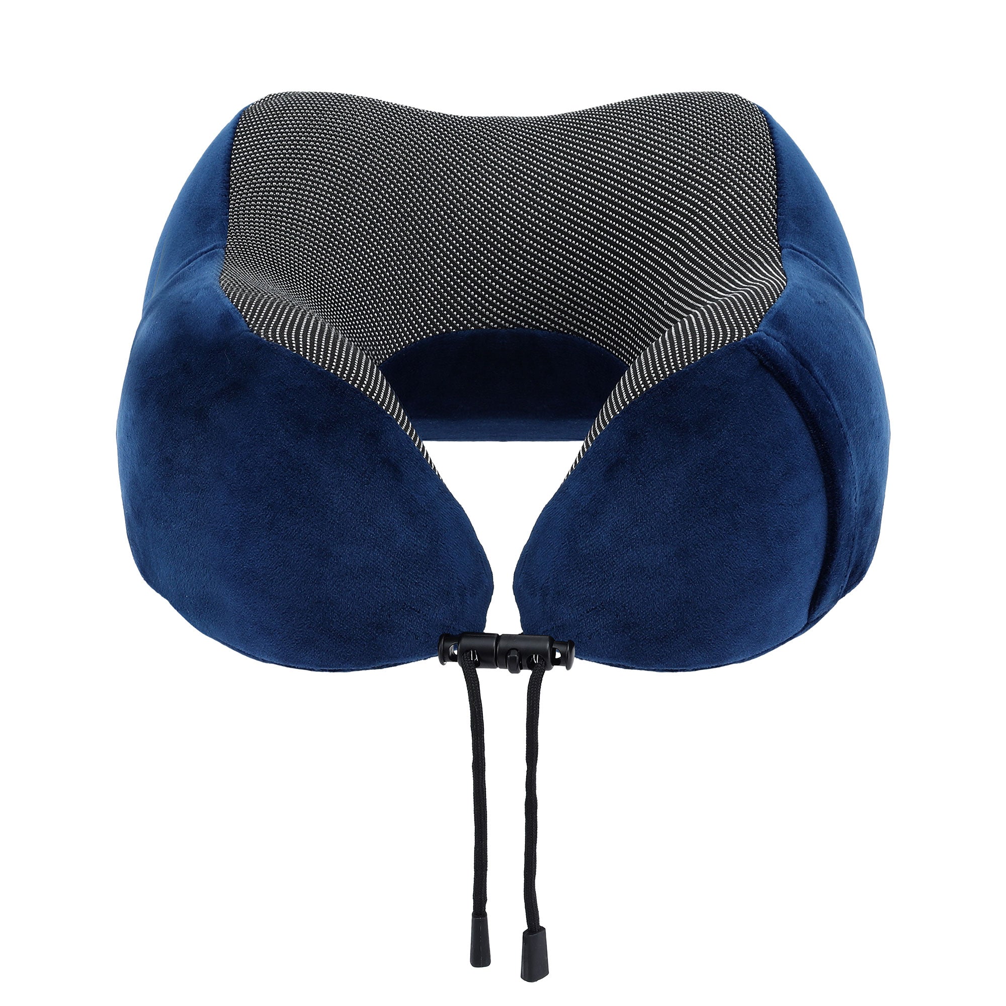 Memory Foam Travel Pillow with Storage Bag - Blue