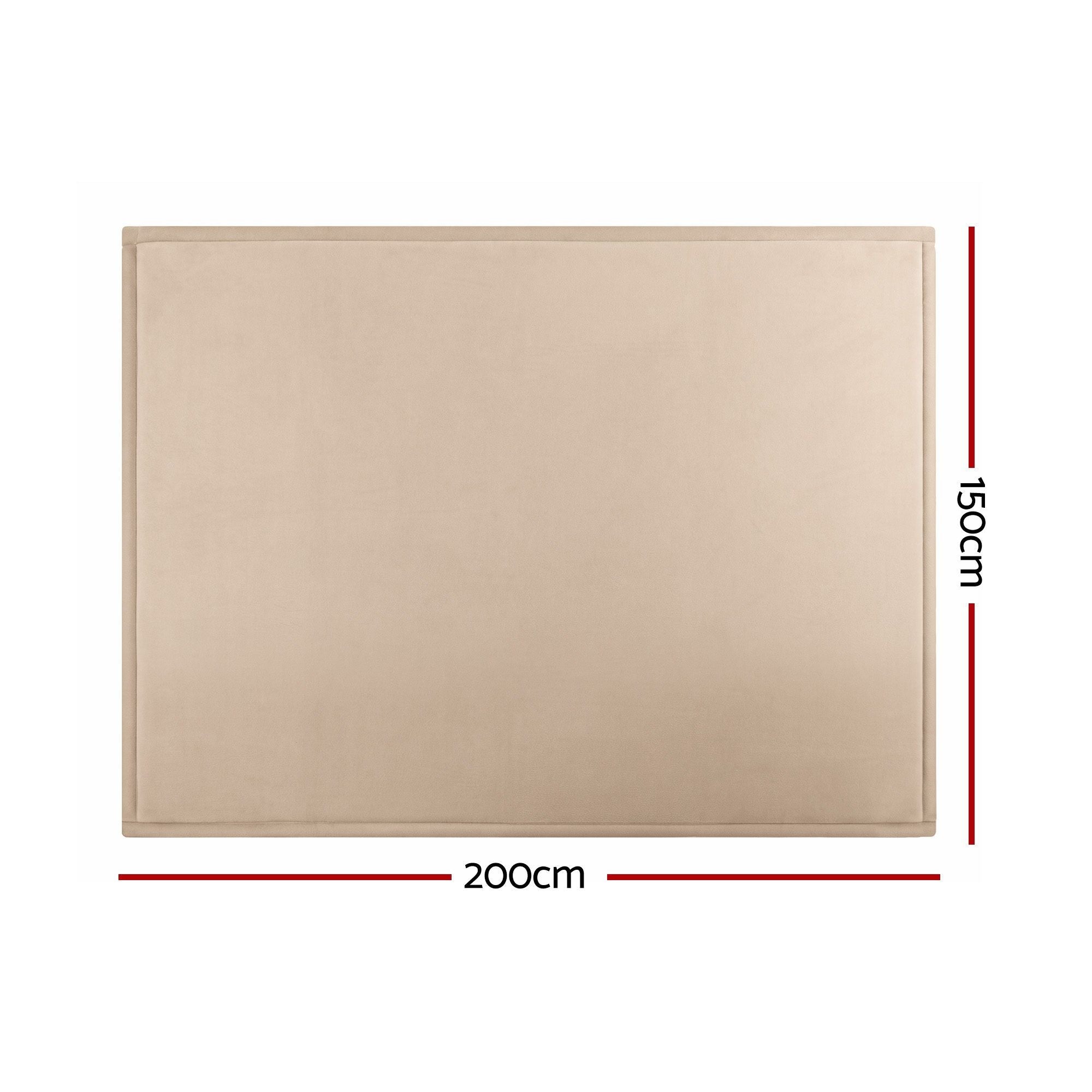Tatami Mat Floor Mattress 150x200cm 3cm Thick High-Density Foam Futon - Beige