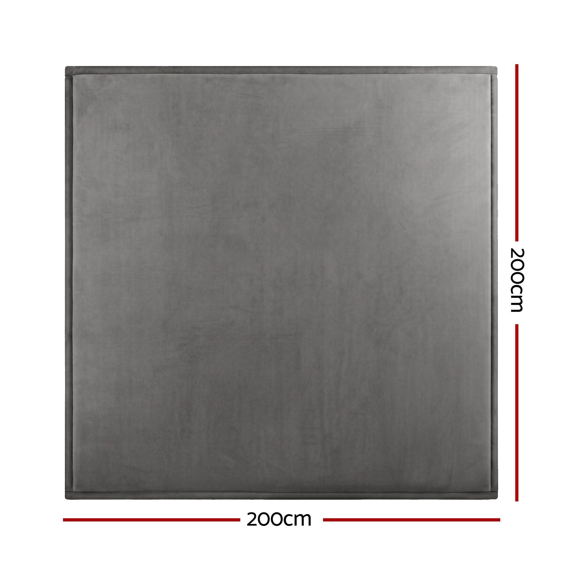 Tatami Mat Floor Mattress 3cm Thick Futon Rug 200x200cm - Grey