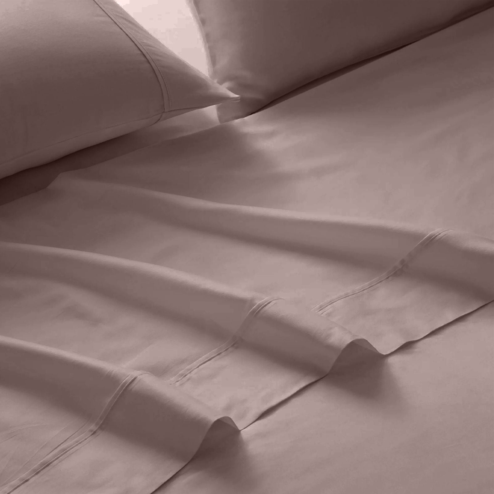 1500 Thread Count Cotton Rich Sheet Set 4 Piece Ultra Soft Bedding King Stone