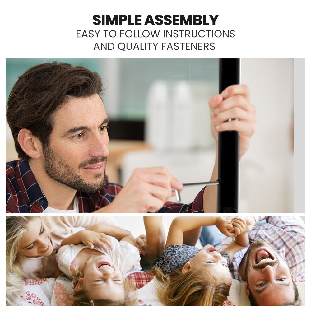 2-in-1 Single Metal Bunk Bed Frame - Dark Matte Grey