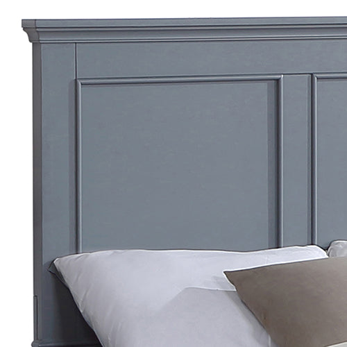 Spencer King Bed Frame in Solid Wood – Grey Finish