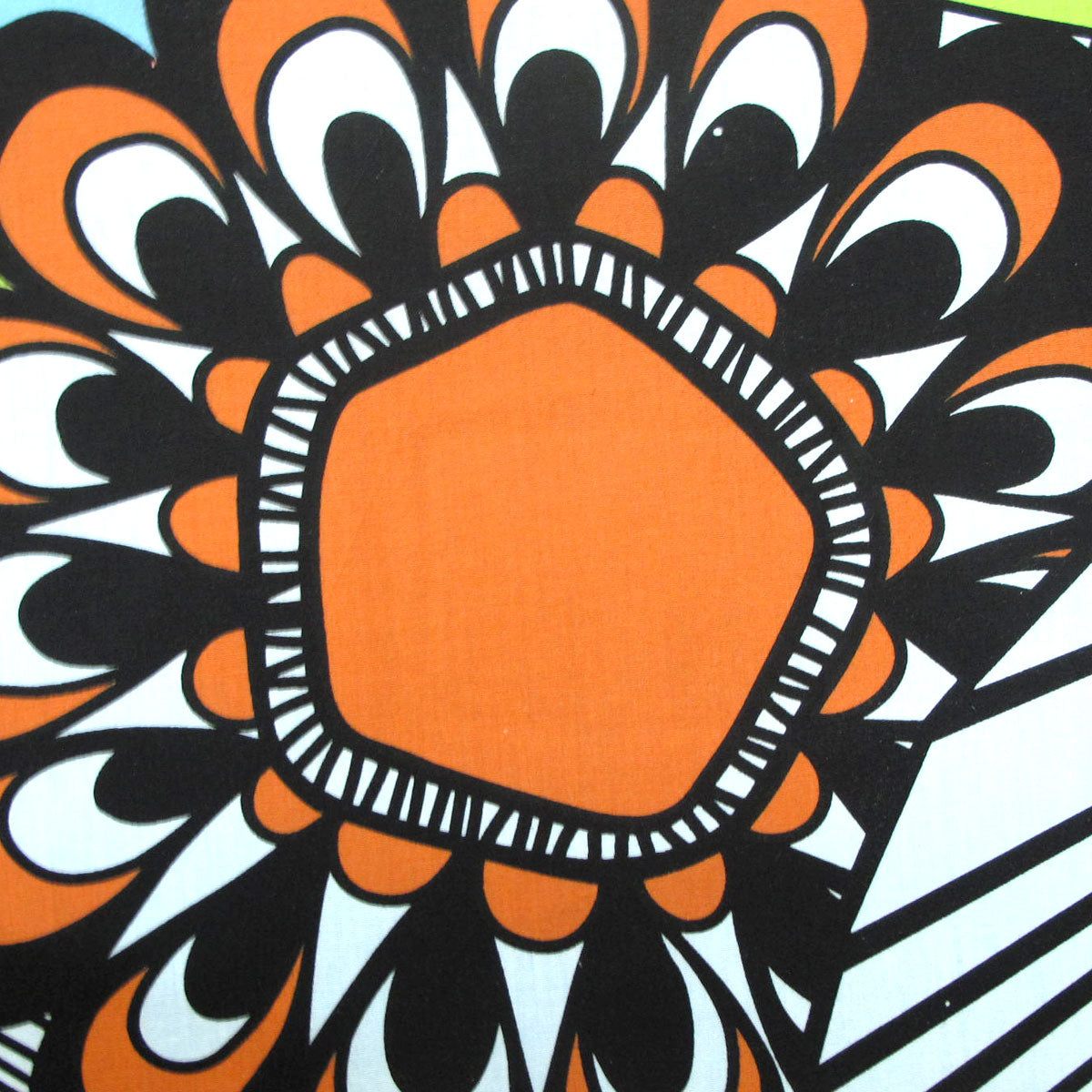 Bold Colorful Quilt Cover Set Single with vibrant orange, black, and white floral-inspired geometric pattern for bedroom decor