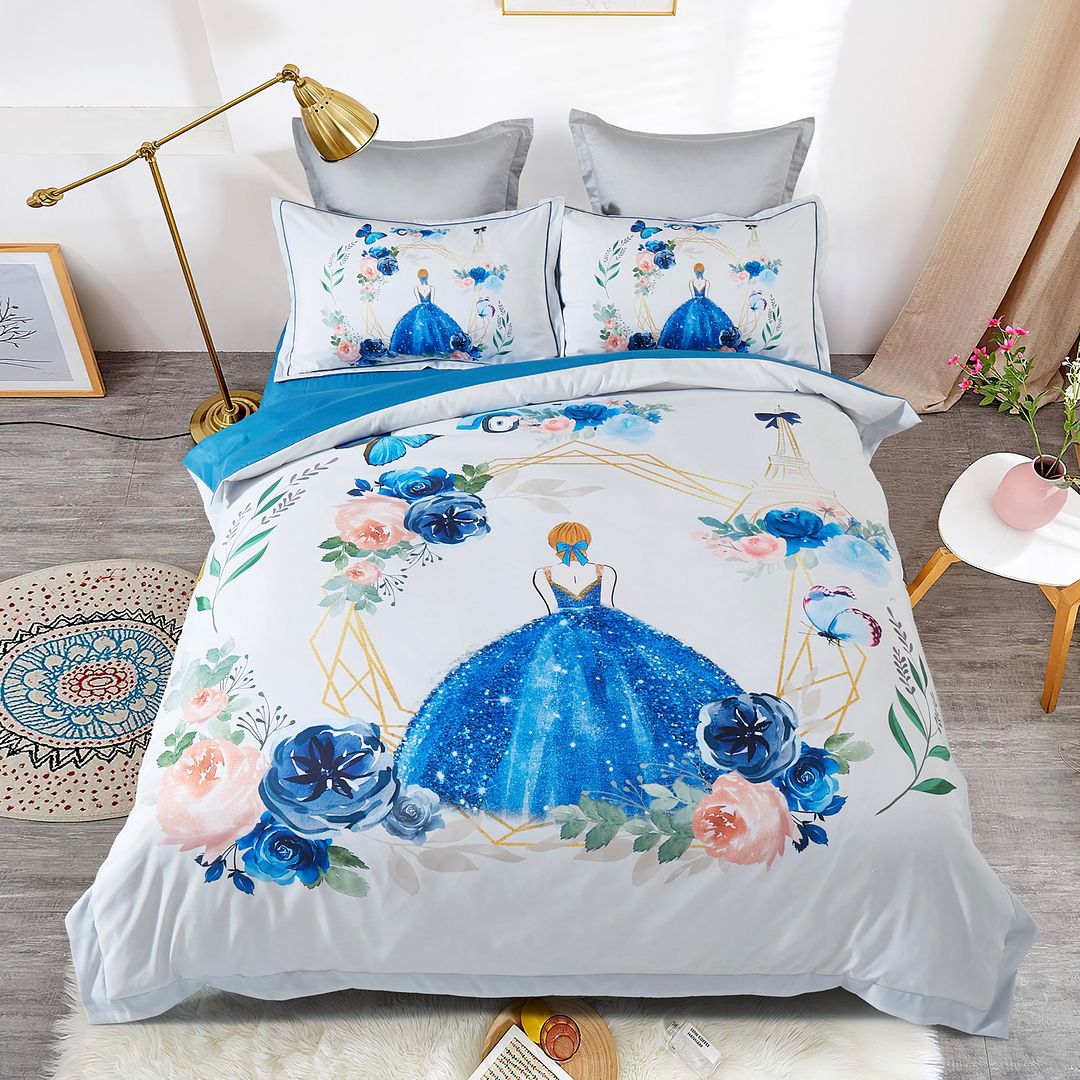 Duvet Cover Kids Twin Bedspreads Floral Leaf Collection Girl 2-piece Twin-size Comforter Set Green And  White Boho Watercolor Botanical Woodland Tropical Garden