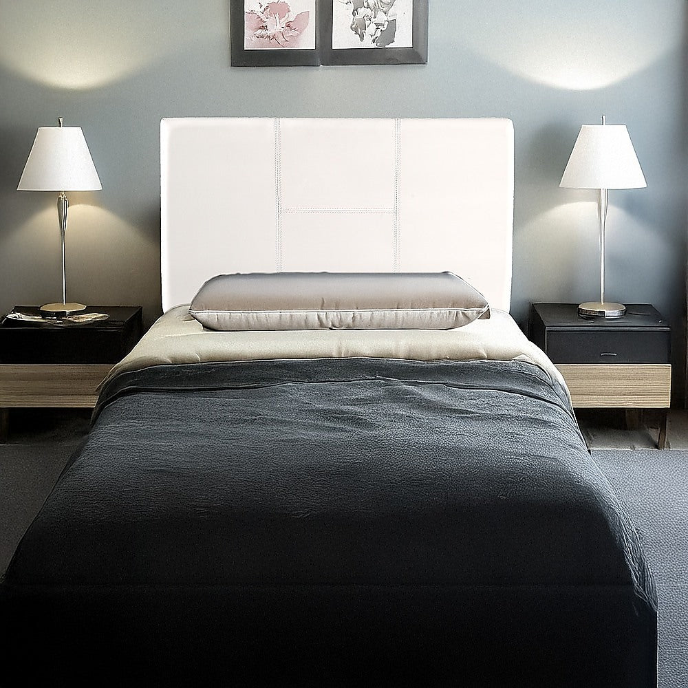 Single Size | Bed Headboard (White)