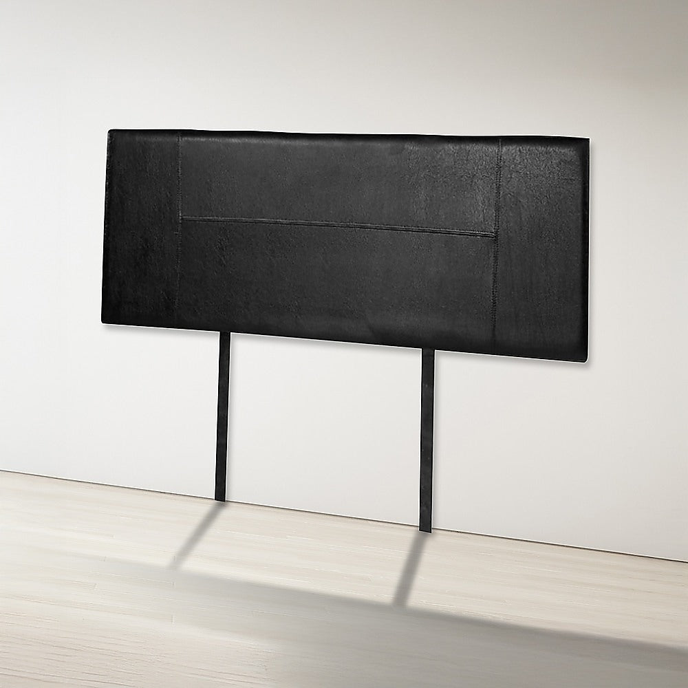 Double Size | PU Leather Bed Headboard Bedhead (Black)