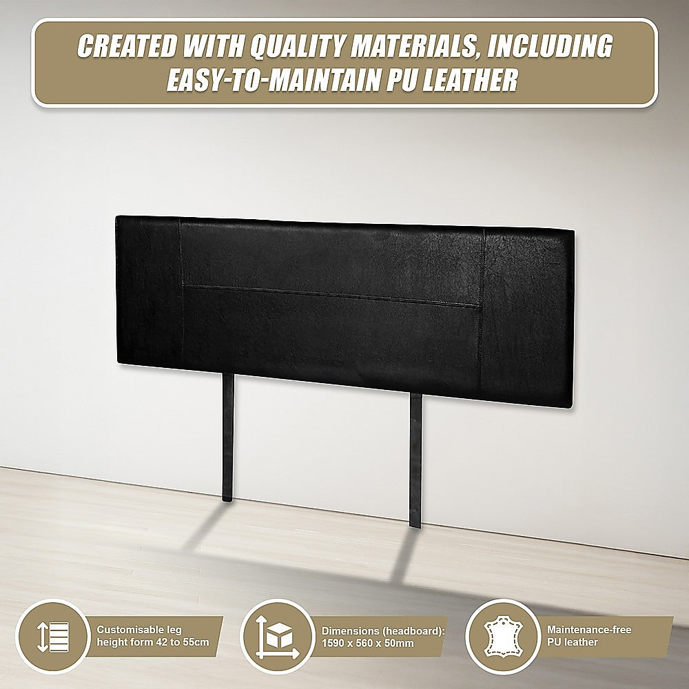 Queen Size | PU Leather Bed Headboard Bedhead (Black)