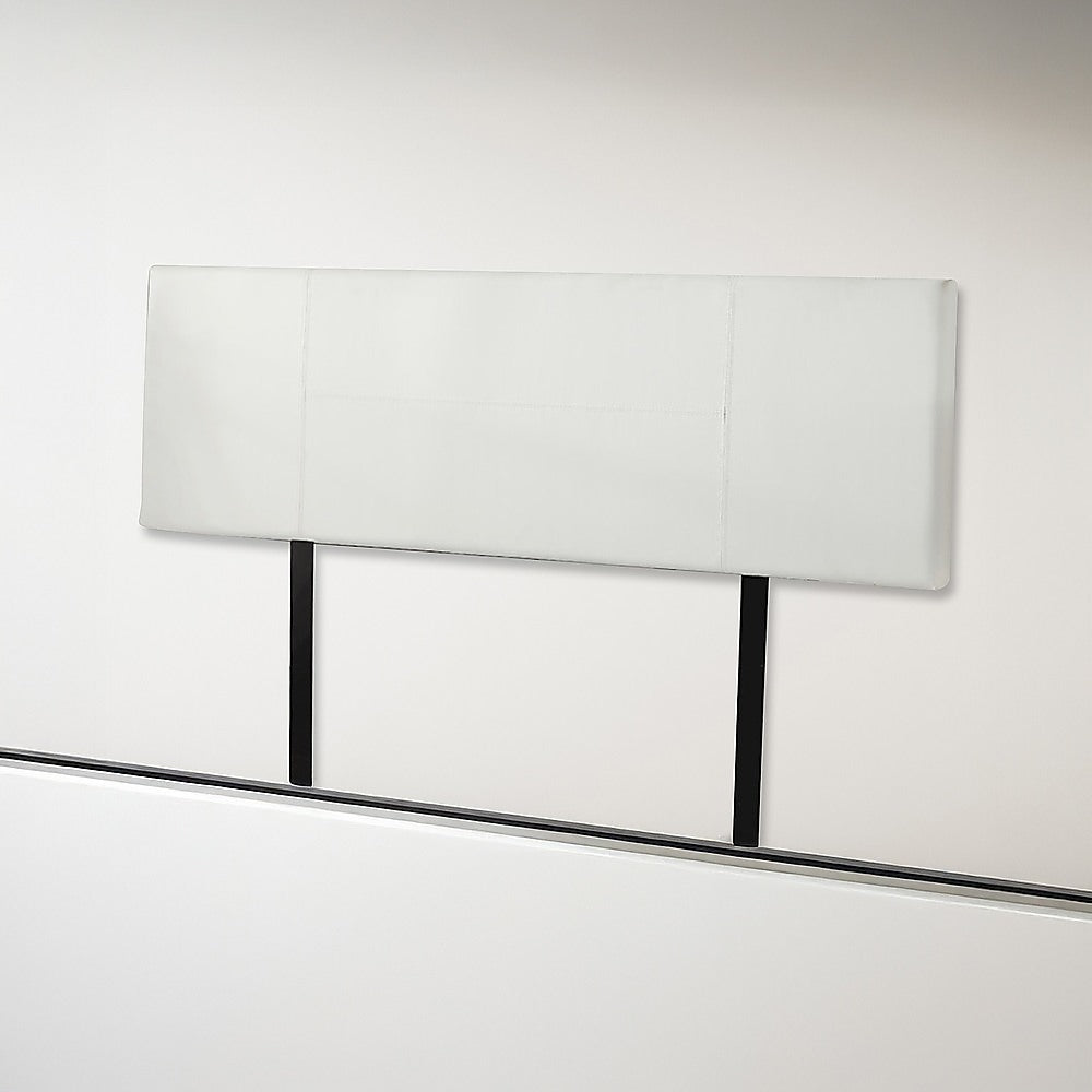 King Size | PU Leather Bed Headboard Bedhead (White)