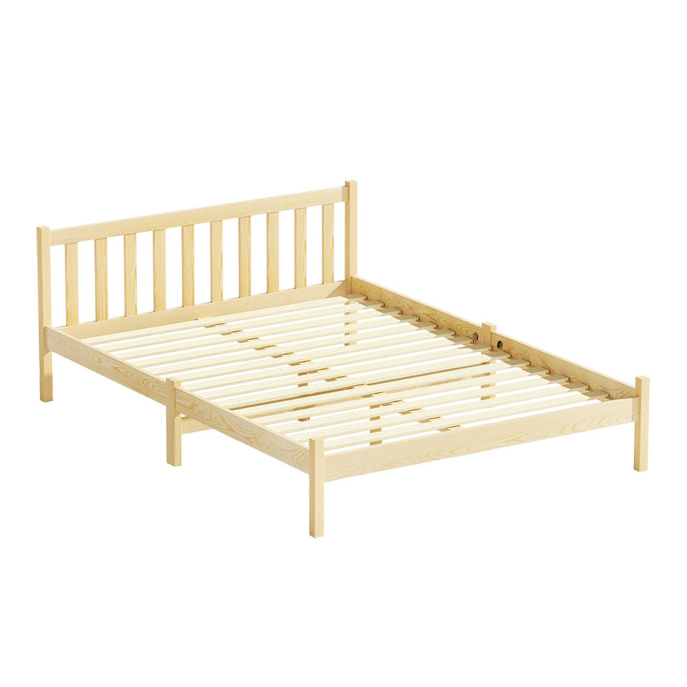 Bribie Wooden Double Bed Frame