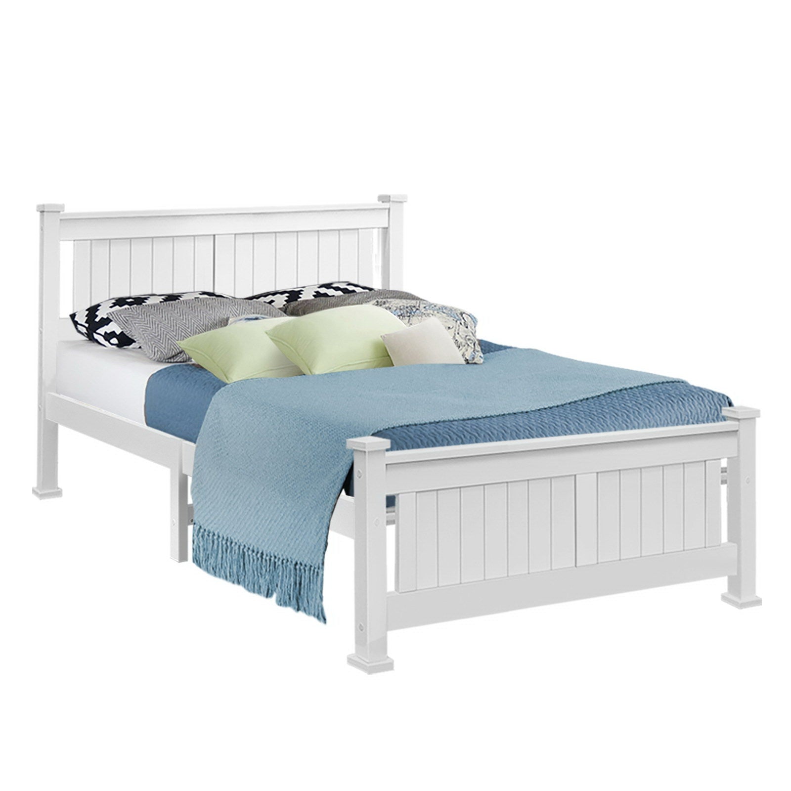 Airlie Wooden Double Bed Frame White