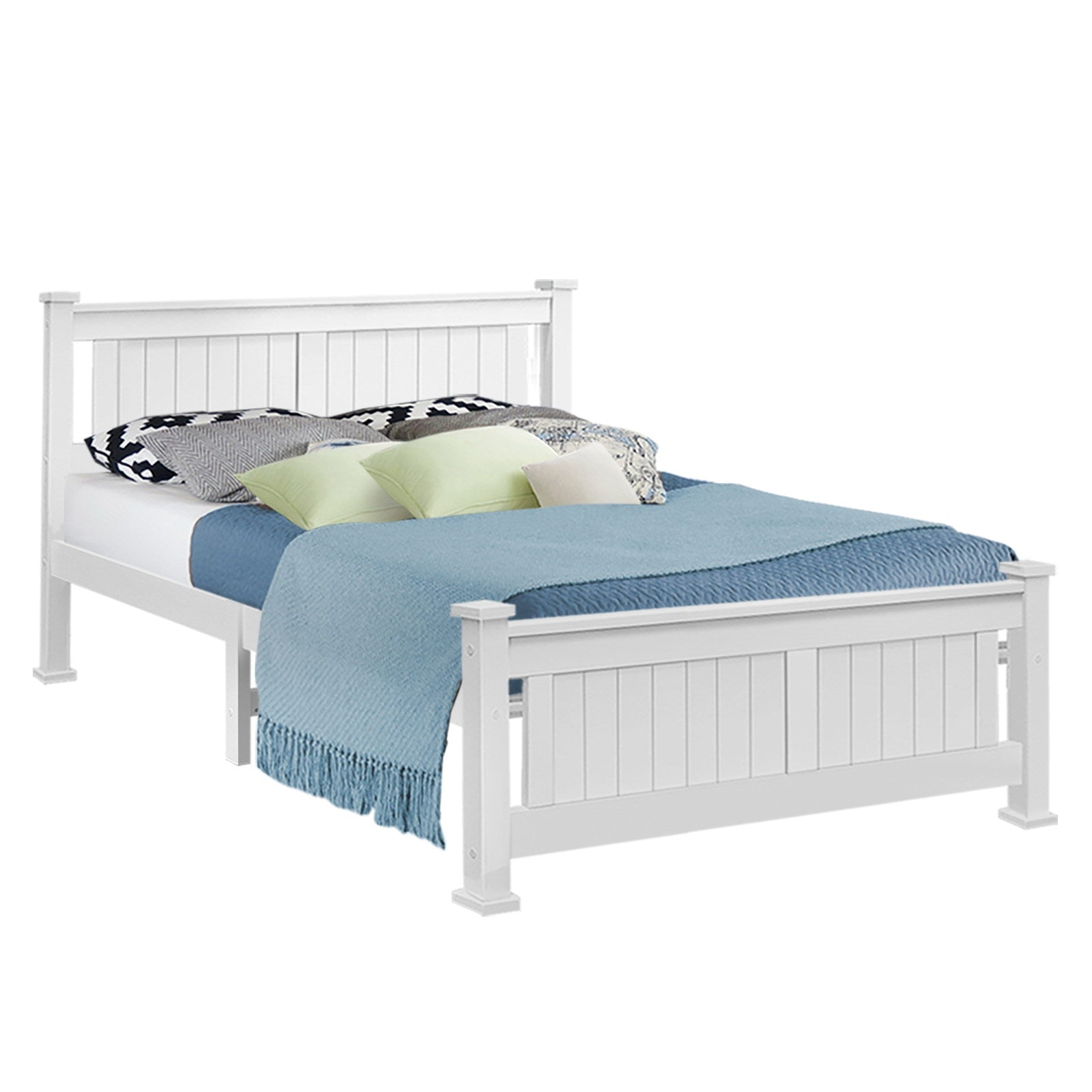 Cottesloe Wooden Queen Bed White