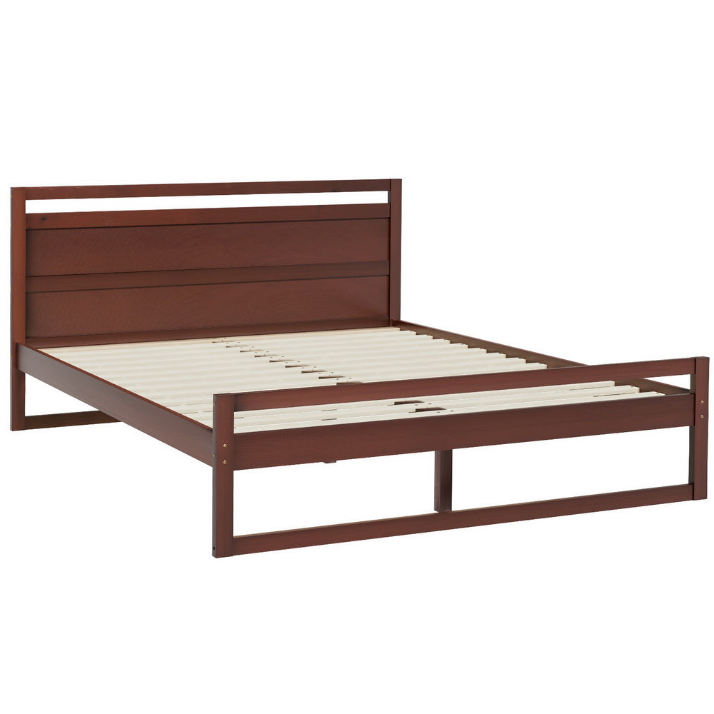 Witton Queen Wooden Bed Frame Walnut