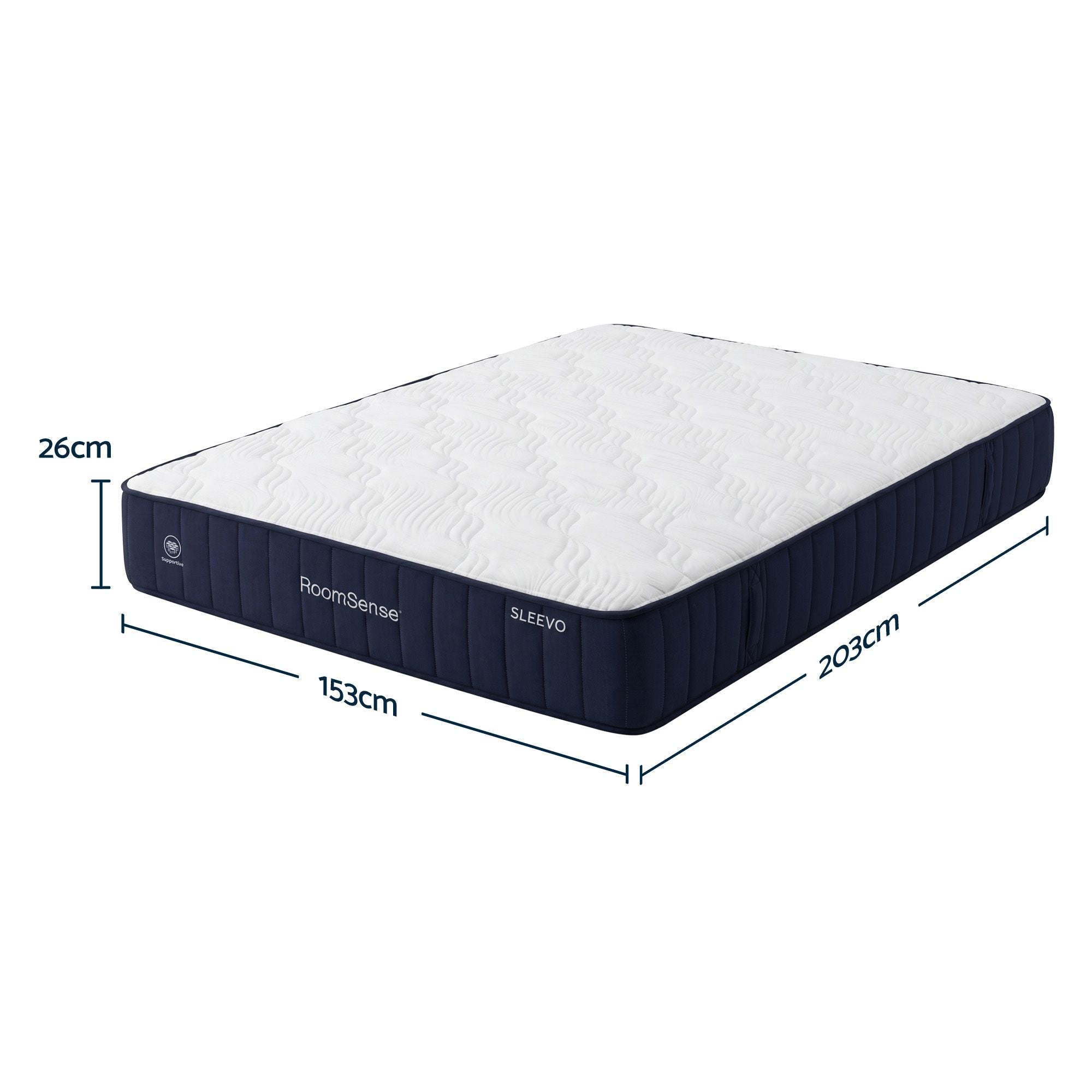 Queen 26cm Firm Mattress and Storage Bed Frame Bundle