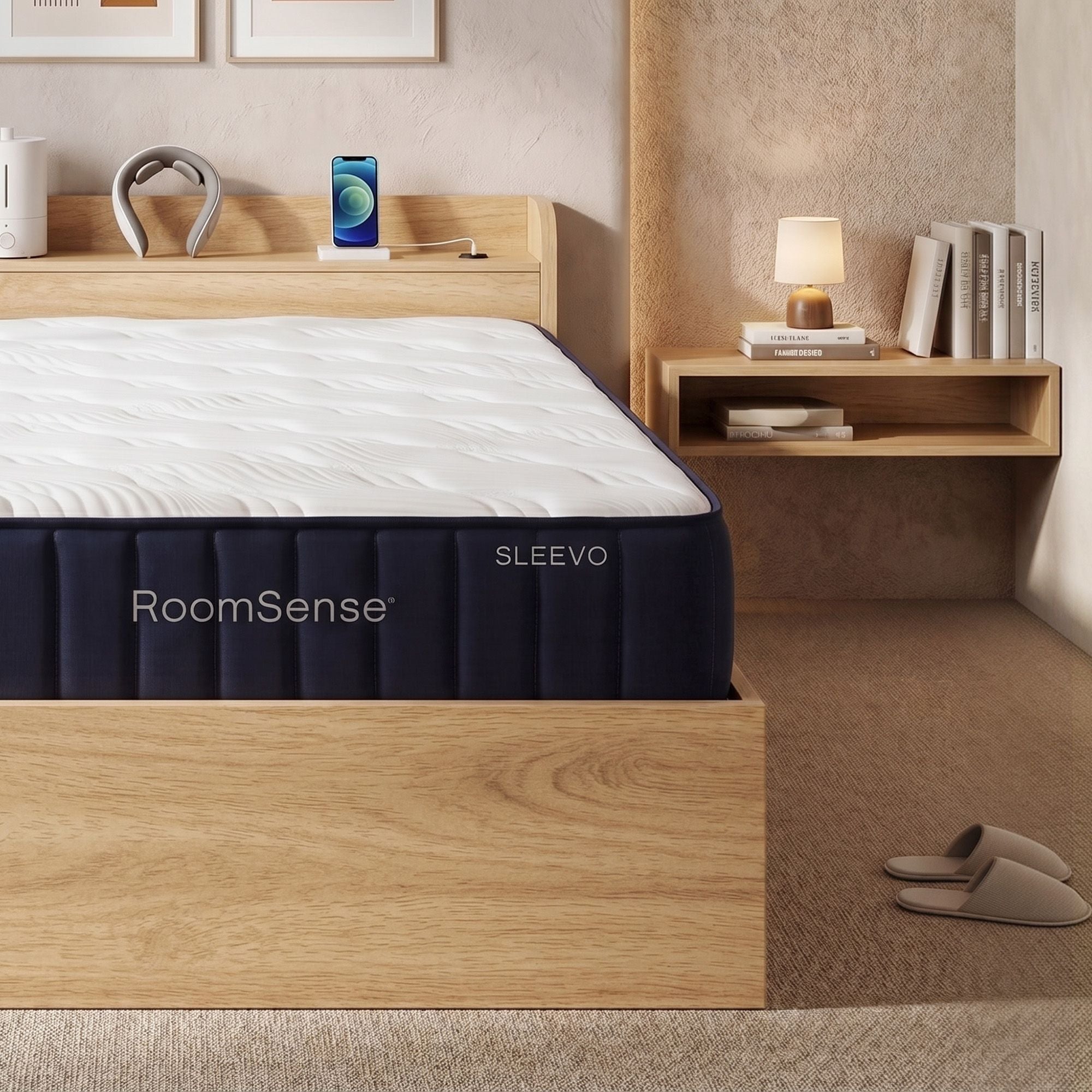 Queen 26cm Firm Mattress and Storage Bed Frame Bundle