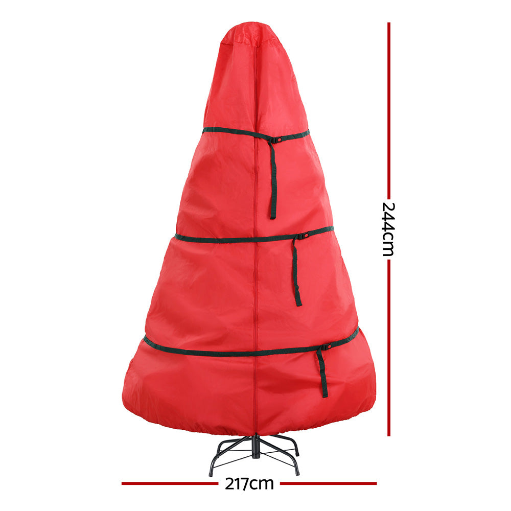 Christmas Tree Storage Bag Fits Up to 8ft Tree Xmas Bag Zipper Red