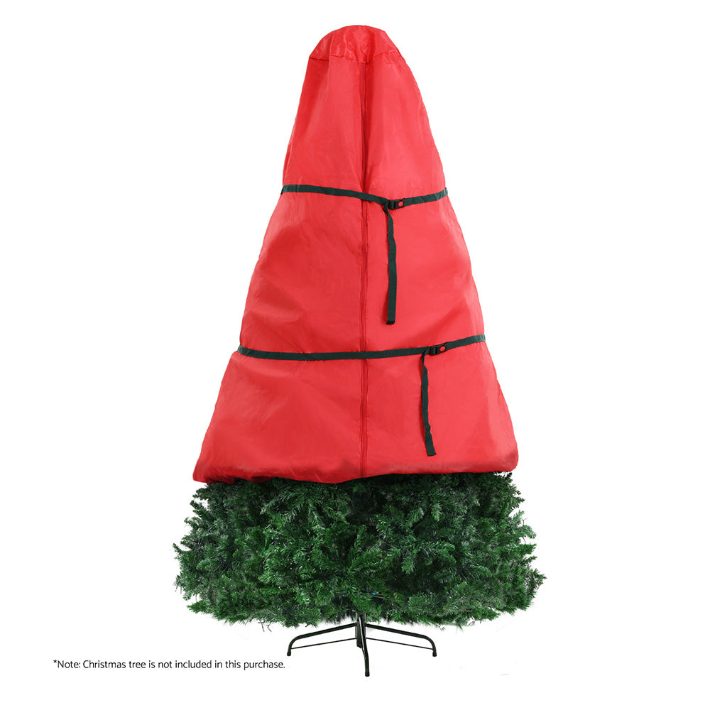 Christmas Tree Storage Bag Fits Up to 8ft Tree Xmas Bag Zipper Red