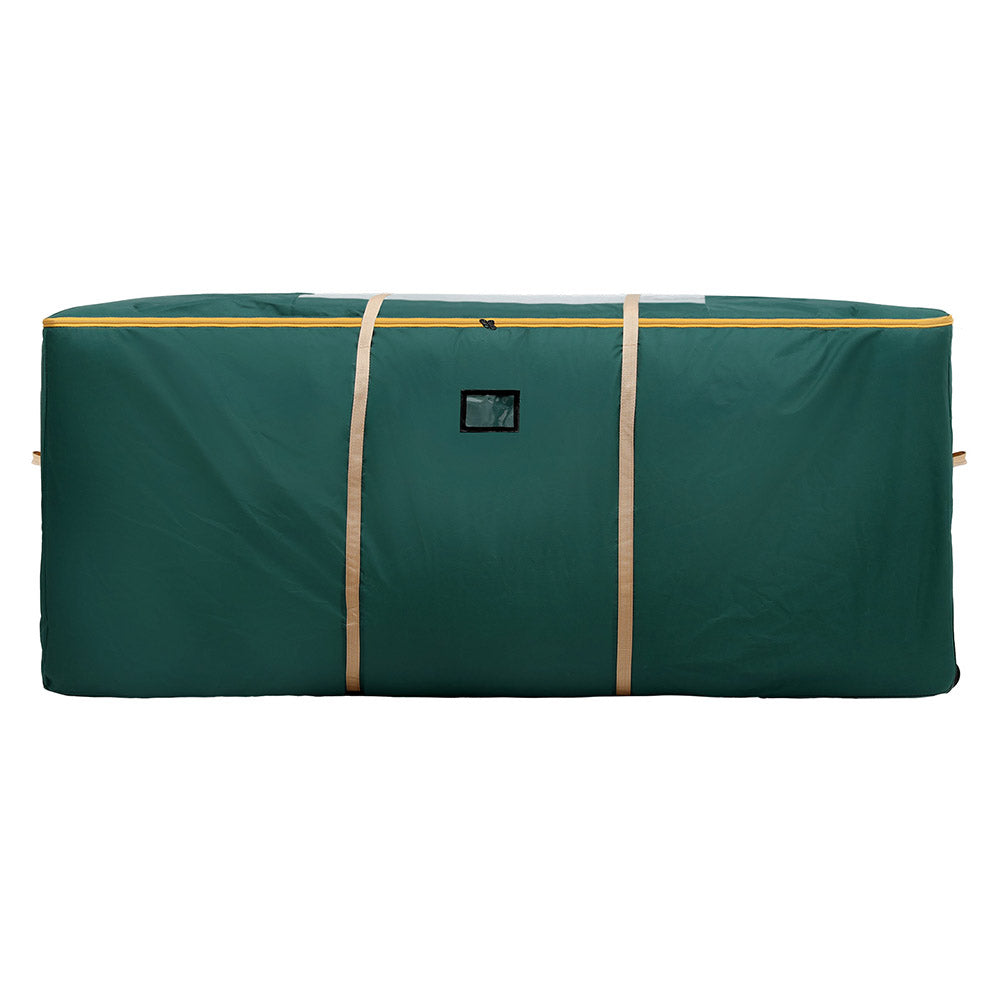 Christmas Tree Storage Bag Up to 10ft Visible Handle Wheels Green