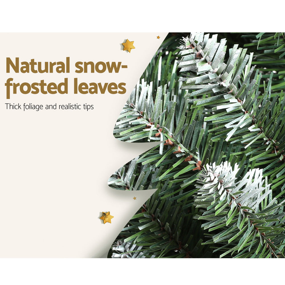 6FT / 1.8M Slim Snow Tipped Christmas Tree – 300 Tips