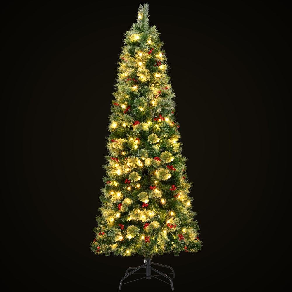 Christmas Tree 1.8M LED Xmas Tree Party Decorations Red Berries