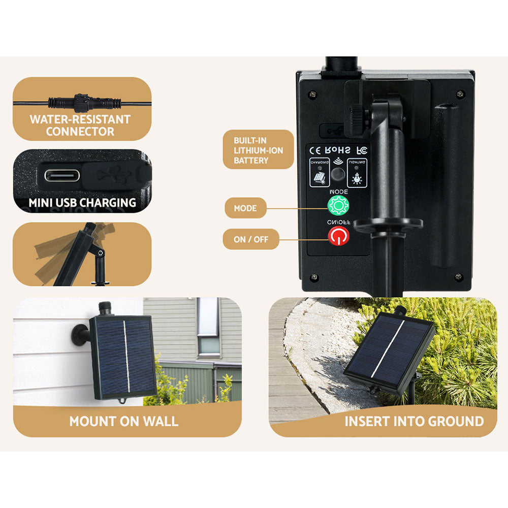 1.5M Christmas Tree 304 LED Solar