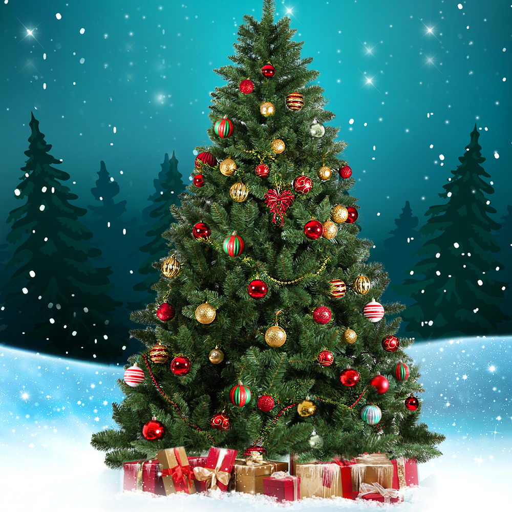 8FT / 2.4M Green Christmas Tree – 1400 Tips