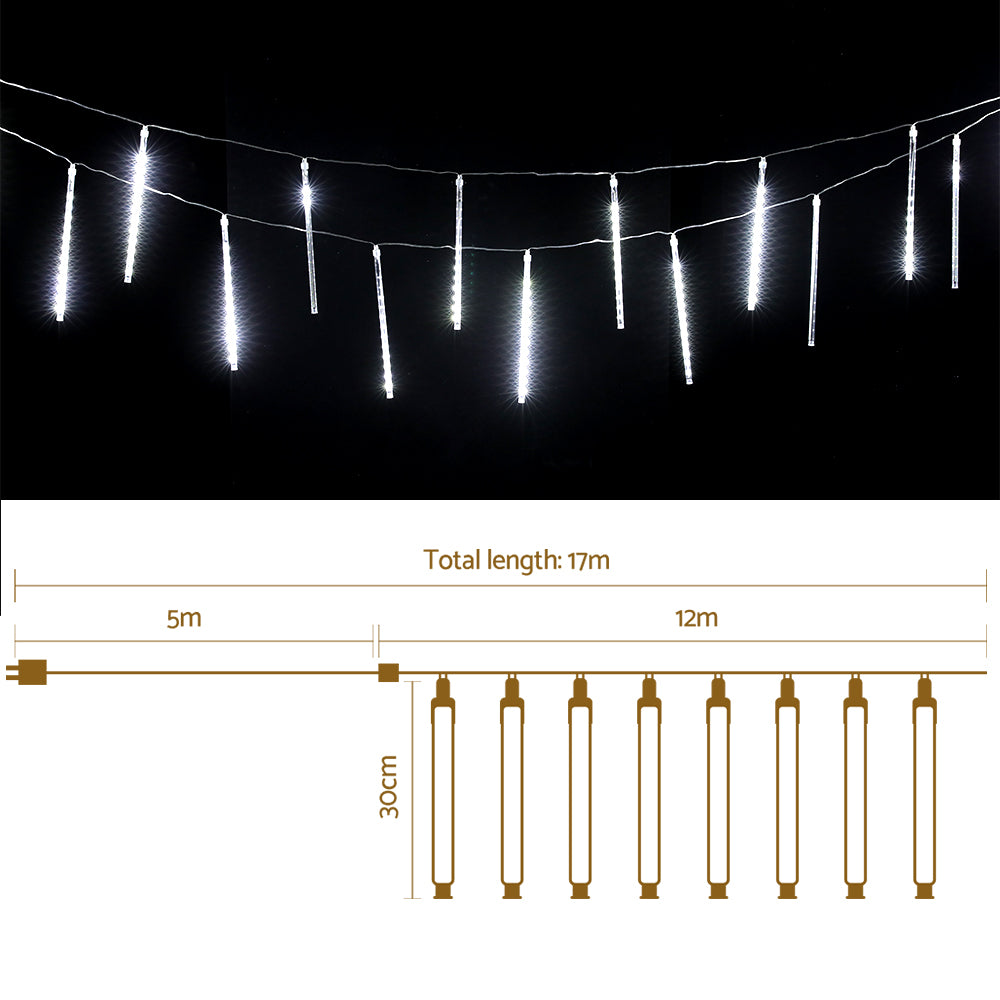 12M Christmas Lights Icicle Light 960 LED Falling Metor