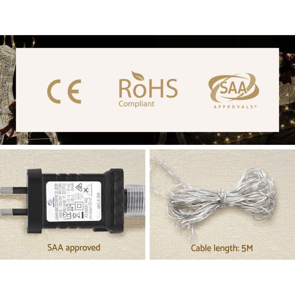 12M Christmas Lights Icicle Light 960 LED Falling Metor