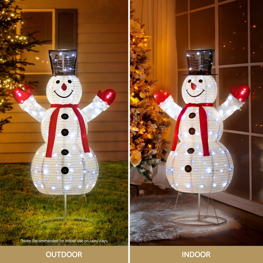 1.7M Christmas Lights 200 LED Fairy Light Snowman Decorations