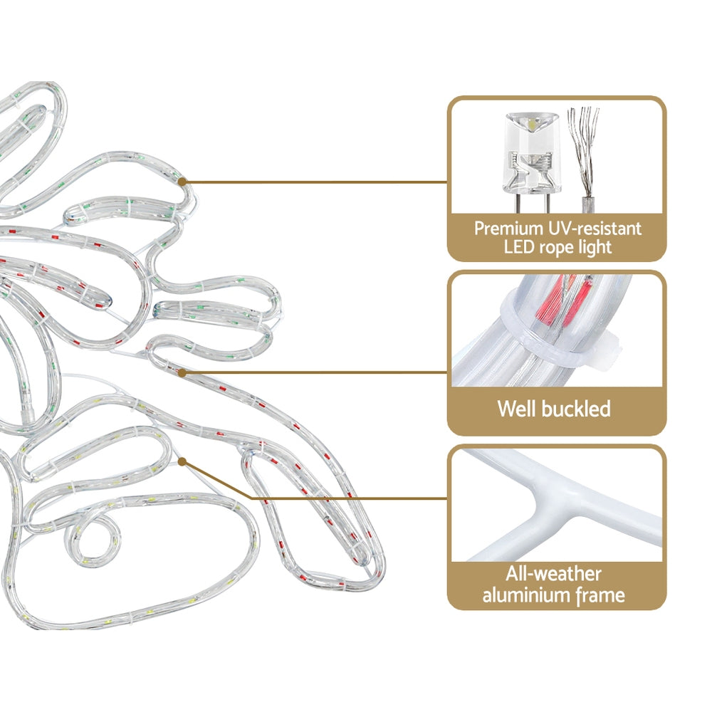 0.76M Christmas Lights 216 LED Bell Motif Light Decorations