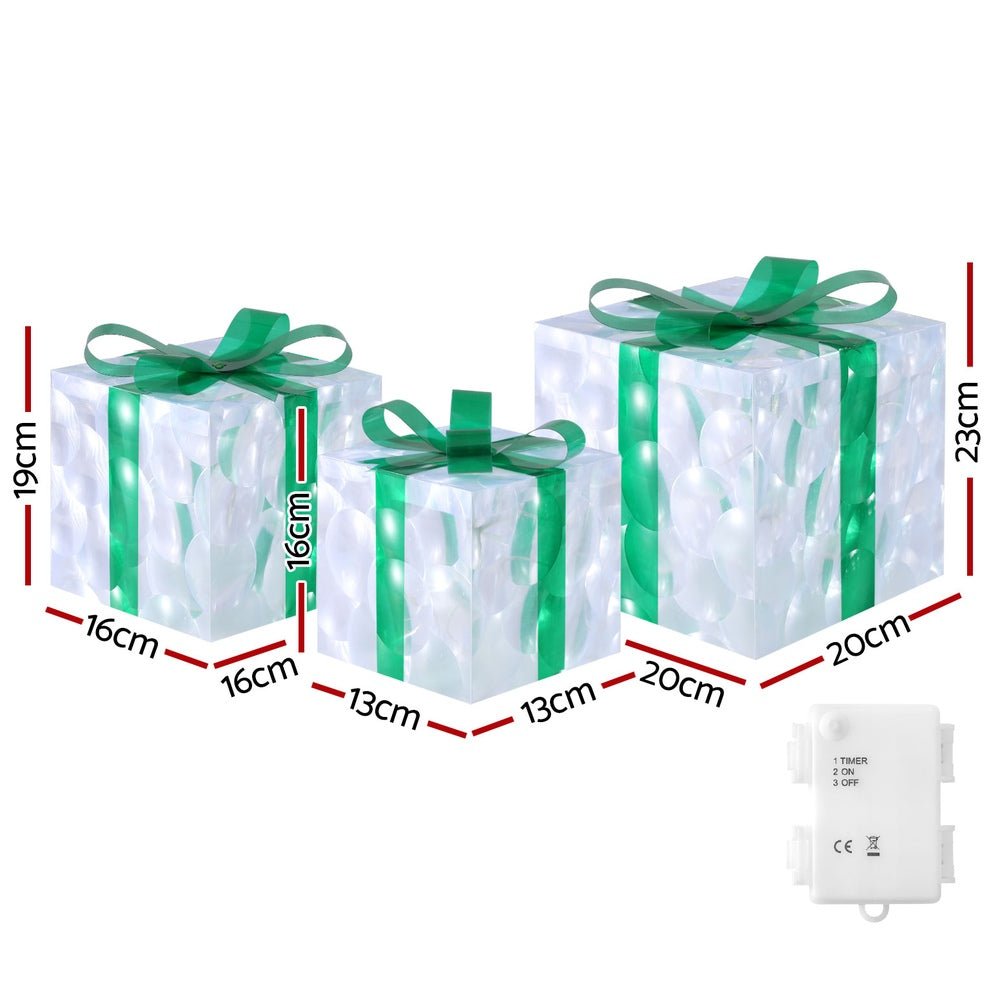 3 PCS Christmas Lights 70 LED Fairy Light Gift Box
