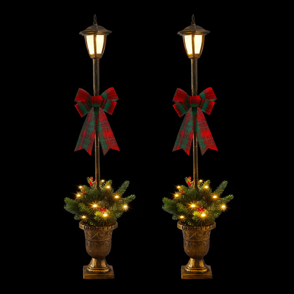 Christmas Lights 125cm Lamp Post 50 LED Fairy Light Decorations