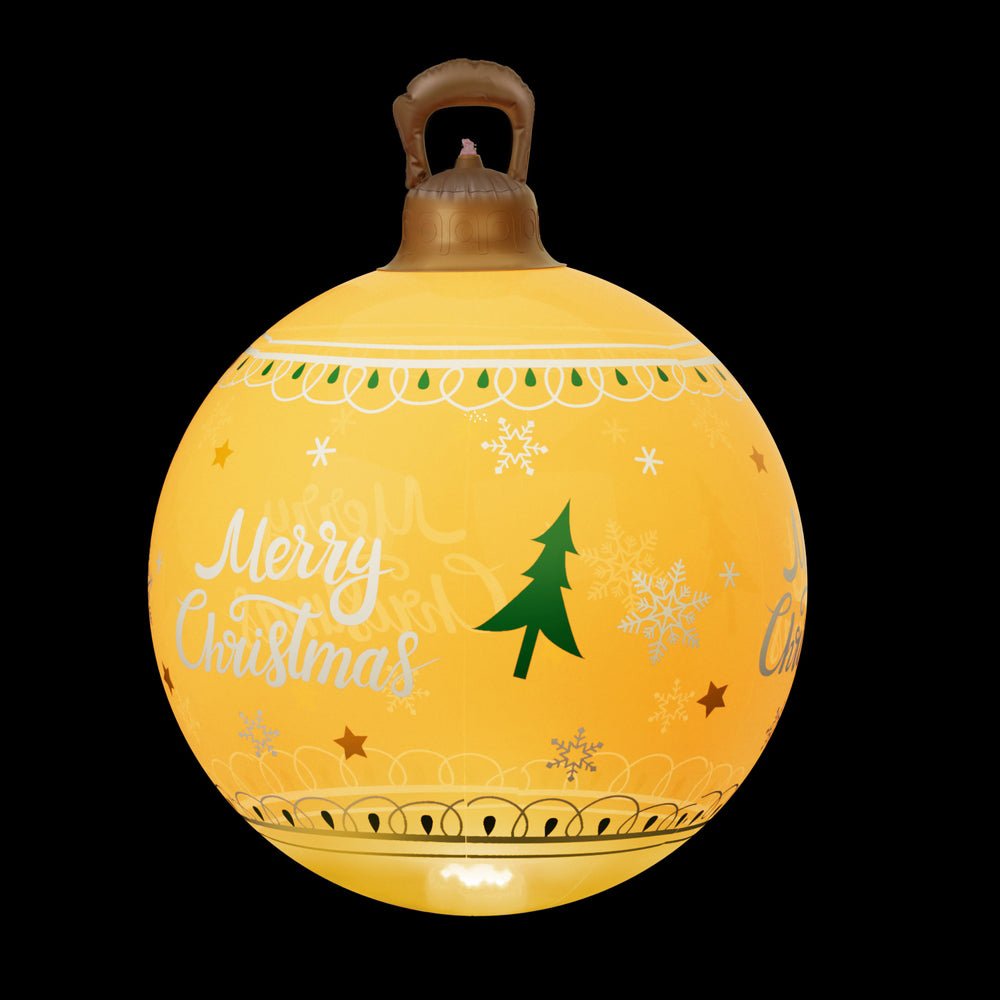 Christmas Inflatable Ball Led 60cm Decoration Giant Bauble Gold - Occasions > Christmas > Christmas Decorations - Bedzy Australia