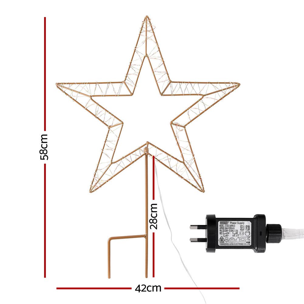 Christmas Lights 100 LED Fairy Light Ground Star Garden Decoration - Occasions > Christmas > Outdoor Decorations & Lights - Bedzy Australia
