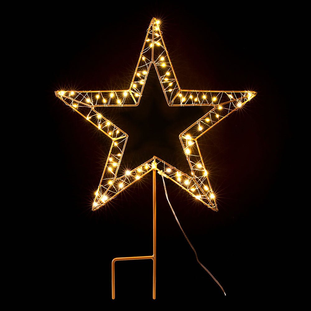 Christmas Lights 100 LED Fairy Light Ground Star Garden Decoration - Occasions > Christmas > Outdoor Decorations & Lights - Bedzy Australia