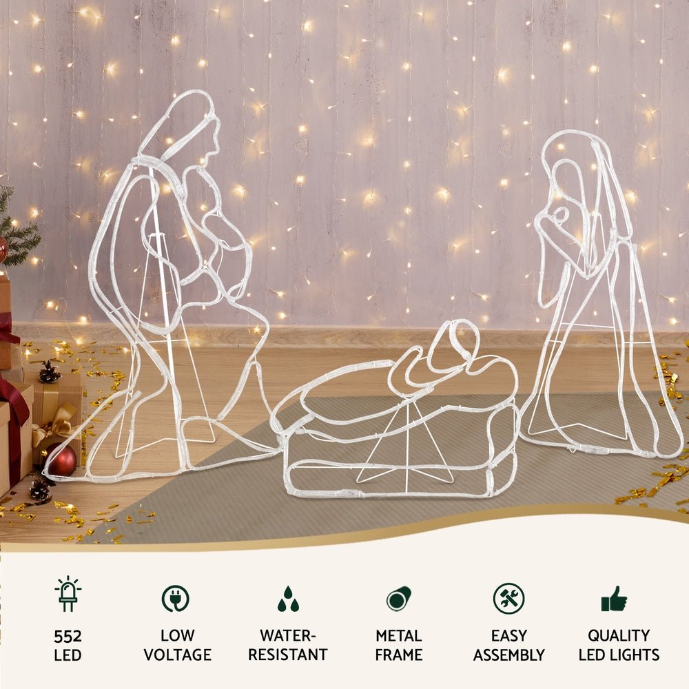 Christmas Lights 112cm Motif 552 LED Rope Light Outdoor Decoration - Occasions > Christmas > Outdoor Decorations & Lights - Bedzy Australia