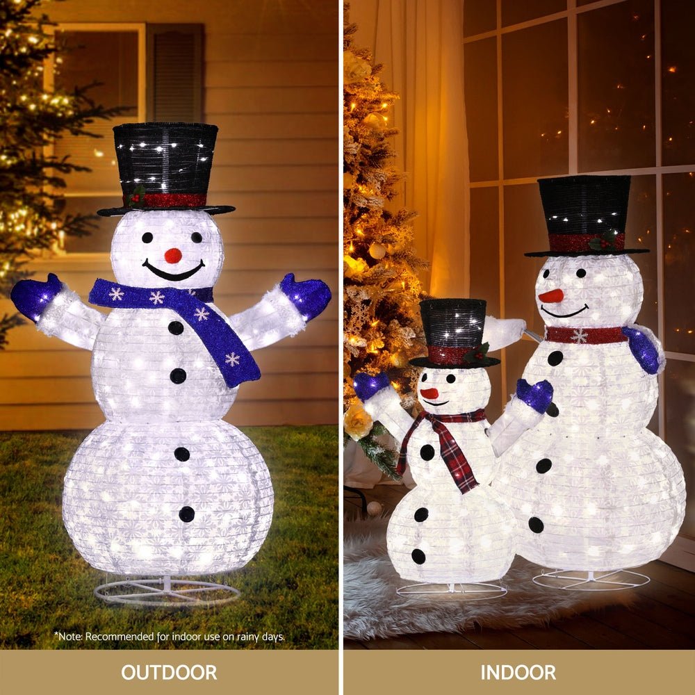 Christmas Lights 330 LED Fairy Light 3pcs Snowman Decorations Set - Occasions > Christmas > Outdoor Decorations & Lights - Bedzy Australia